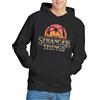 Stranger Things Stranger Things Sunset Logo Unisex Hoodie, Black Felpa con Cappuccio Unisex - Adulto (Pacco da 1)