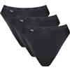 Sloggi Basic+ Tai 3p, Slip Donna, Nero (Black), 4
