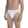 Calida - Slip uomo elasticizzato Linea Evolution, 5/L, BIANCO