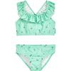 Playshoes Bikini a Due Pezzi per Bambina, tavola da Surf Color Menta, 122/128 cm