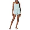 Amazon Essentials Pigiama Corto con Canottiera in Jersey di Maglia Donna, Azzurro Opaco, XL