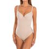Selene, Body Donna Modellante Schiena Scoperta, con Ferretto, Coppe Imbottite e Spalline Regolabili, Collezione Giorgia, Colore Terra, Coppa 2 C