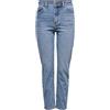 Only Donna Onlemily Life HW St Ankle Mae0012 Noos Jeans Not Applicable, Denim Blu Medio, 28/32