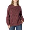 Amazon Essentials Maglione Girocollo Pesante Multicolore Oversize Donna, Bordeaux Mélange, S