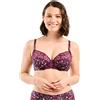 Sans Complexe Amelle, Reggiseno Donna, Blumendruck, Rot/Violett, 75C