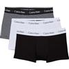 Calvin Klein Uomo Pantaloncini Boxer Vita Bassa Confezione da 3 Intimo, Multicolore (White/B&W Stripe/Black), M