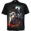 Spiral Night Rider Uomo T-Shirt Nero 100% Cotone Regular