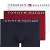 Tommy Hilfiger Uomo Pantaloncini Boxer Confezione da 3 Intimo, Multicolore (des Sky/White/Rouge), XL