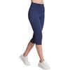 Skechers Gowalk High Waisted Capri, Pantaloni Tuta Donna Donna, Navy, Large
