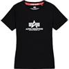 Alpha Industries Maglietta New Basic T Wmn da Donna Black