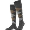 Burlington Edinburgh M Kh lana al ginocchio fantasia 1 paio, Calzini lunghi Uomo, Grigio Dark Grey 3070, 40-46