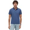 Tommy Hilfiger Uomo Maglietta Polo Maniche Corte Slim Fit con Chiusura con Bottoni, Blu (Aegean Sea), L