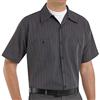 Red Kap Sp20 Camicia da Lavoro a Righe industriali, vestibilità Regolare, Maniche Corte Uomo (Pacco da 1)