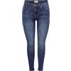 ONLY ONLPOWER Mid SK Pushup DNM TAI012 Noos, Blu Jeans Scuro, (XS) W x 32L