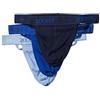 2(X)IST - Perizoma da uomo, in cotone, 3 pezzi - Blu - Small