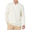 Amazon Essentials Maglione Da Rugby Uomo, Beige Chiaro, L