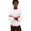 Tommy Hilfiger Uomo Felpa Small Crest Outline con Scollo Rotondo, Bianco (White), XXL