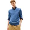 Tommy Hilfiger Uomo Pullover Essential Cotton Scollo a V, Blu (Petrol Blue Heather), XS