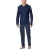 Schiesser Herren Schlafanzug Lang-Nightwear Set Pigiama, Admiral_182199, 58 Uomo