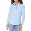 Amazon Essentials Camicia Oxford Elasticizzata a Maniche Lunghe con Bottoni (Disponibile in Taglie Forti) Donna, Blu, S