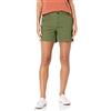 Amazon Essentials Pantaloncini Chino Cachi a Vita Media vestibilità Aderente, Interno Gamba 13cm (Disponibili con Taglio Dritto e Curvy) Donna, Verde Oliva Scuro, 46