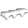 Boss 3 Pack Pure Cotton Briefs Mutande da Uomo, Bianco Puro, S