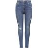 Only Donna Onlmila Life Hwsk Ank Dst Bj139944 Noos Jeans Not Applicable, Denim Blu Medio, 26/32