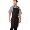 Chef Works Grembiule unisex con bretelle incrociate sulla schiena, Nero, Taglia unica