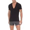 2(X)IST 2(X) Ist Maglietta Intima da Uomo in Cotone Pima Slim Fit Profondo Scollo a V, Nero, M