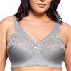 Glamorise Magiclift Original Support Bra Wirefree #1000, Reggiseno a coppa piena Donna, Soft Gray, 4F