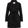 Vila Coat VICOOLEY Belted Black 36 Black 36