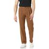 Amazon Essentials Pantaloni Chino Plissettati Anti-Piega, Vestibilità Classica (Disponibili in Taglie Forti) Uomo, Kaki Scuro, 32W / 31L