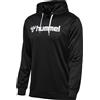 hummel hmlLOGO Felpa con Cappuccio, Nero, M