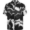 JACK & JONES JCOJEFF AOP Resort - Maglietta SS Relax, Asphalt/Print:Water Paint, M