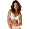 Lovable Reggiseno Senza Ferretto in Micro con Sottocoppa in Cotone, Non Imbottito, Sostegno e Comfort, Taglie Forti, Art. 4020, Shaping Donna, Nudo, 36 / 4C