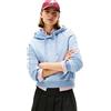 Tommy Hilfiger Donna Felpa Classic Script Fleece con Cappuccio, Blu (Brisk Blue Heather), XXL
