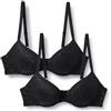 Amazon Essentials Reggiseno Push-up con Ferretto, Imbottito, in Pizzo Elasticizzato Donna, Confezione da 2
