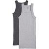 2(X)IST 2(X) Ist Men's Essential Cotton Square Cut Tank 2-Pack Base Layer Top (Pack of 2)