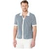 Amazon Essentials Uomo Camicia Button-Down a Maniche Corte Resort in Maglia