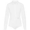 Seidensticker Schwarze Rose Bodybluse Langarm slim fit uni bügelfrei, Camicetta donna, Bianco (01), 40 CM (Talla produttore: 40 CM)