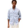 Tommy Hilfiger Uomo Camicia Flex Poplin Small Tartan in Cotone, Blu (Breezy Blue/Multi Check), XL