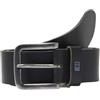 JACK & JONES JACFLAG - Cintura in pelle da uomo, 4 cm, colore: nero, 90, Nero