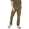Amazon Essentials Pantaloni Cargo Elasticizzati e Aderenti (Disponibili nelle Taglie Big & Tall) Uomo, Verde Mimetica, 28W / 32L
