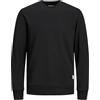 JACK & JONES FELPE Uomo JACK&JONES 12182567 BASIC CREW BLACK