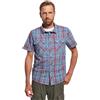 Brandit Roadstar Uomo Camicia Maniche Corte nero/rosso Regular