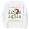Peanuts Xmas Snoopy Woodstock Retro Brutto Vintage Natale Felpa, Unisex per Adulti, Bianco, XXL