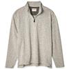 Wrangler Authentics Men's Sweater Fleece Quarter-Zip, Light Heather Gray, M