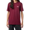 Vans Maglietta da Uomo con Scritta SS, Bordeaux e Bianco, XL, Bordeaux e Bianco, XL