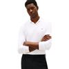 Tommy Hilfiger Uomo Maglietta Polo Maniche Lunghe Liquid Cotton Regular Fit, Bianco (White), XL