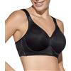 Selene, Reggiseno Donna con Fascia Anatomica, Spalline Larghe Comfort e Imbottitura, Senza Ferretto, Collezione Eloisa, Colore Nero, Taglia 3 D